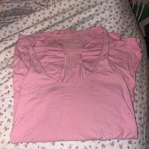 Pink Lulu Racerback Tank Top